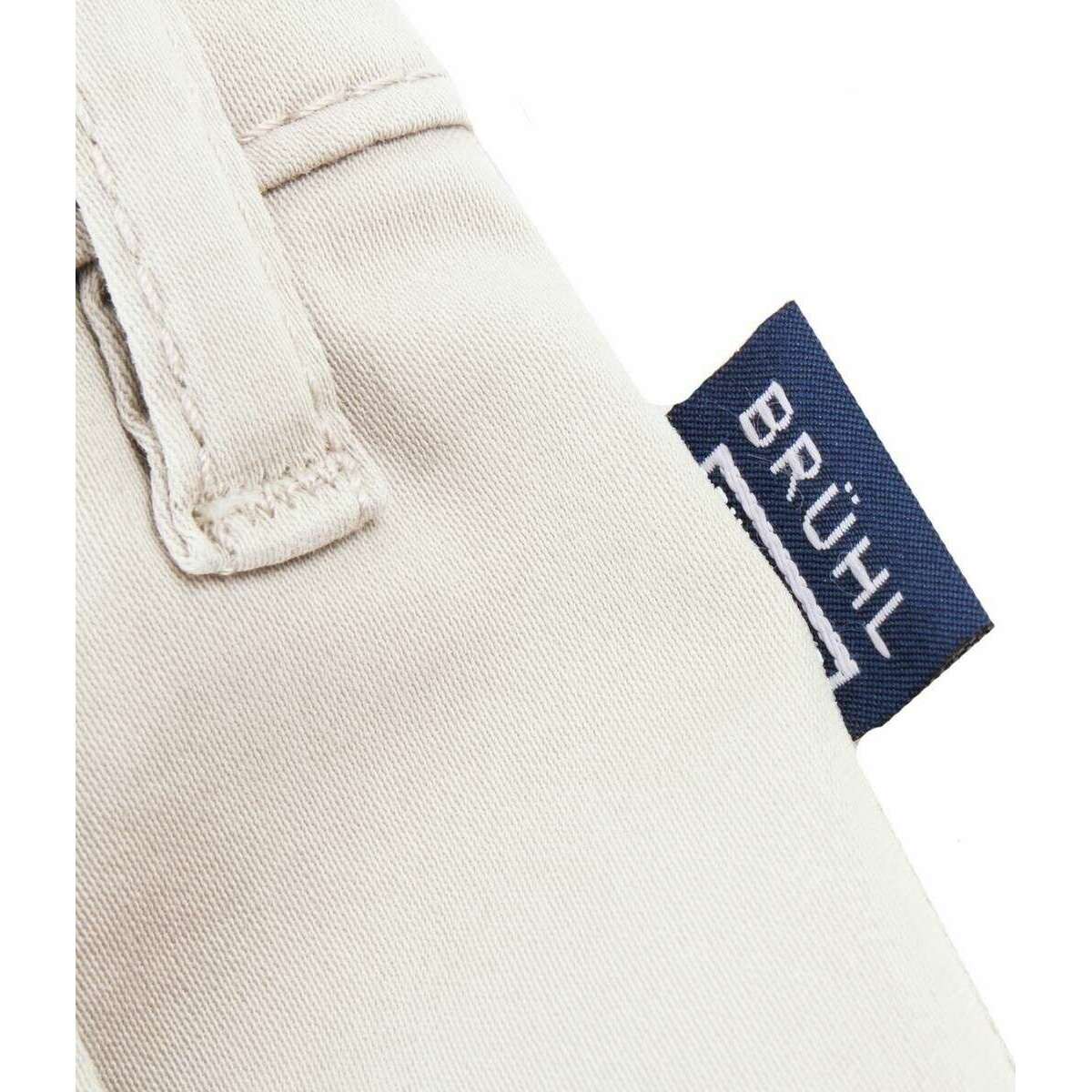 BRUHL London GB Pima Cotton Chinos - Beige - Image 6