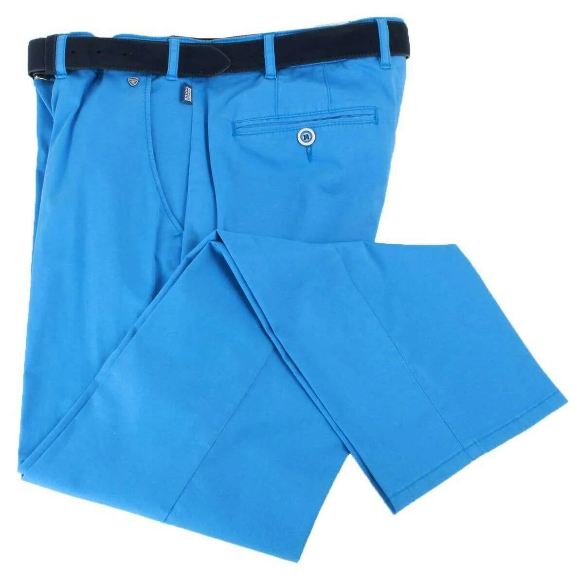 BRUHL London GB Pima Cotton Chinos - Light Blue - Image 3