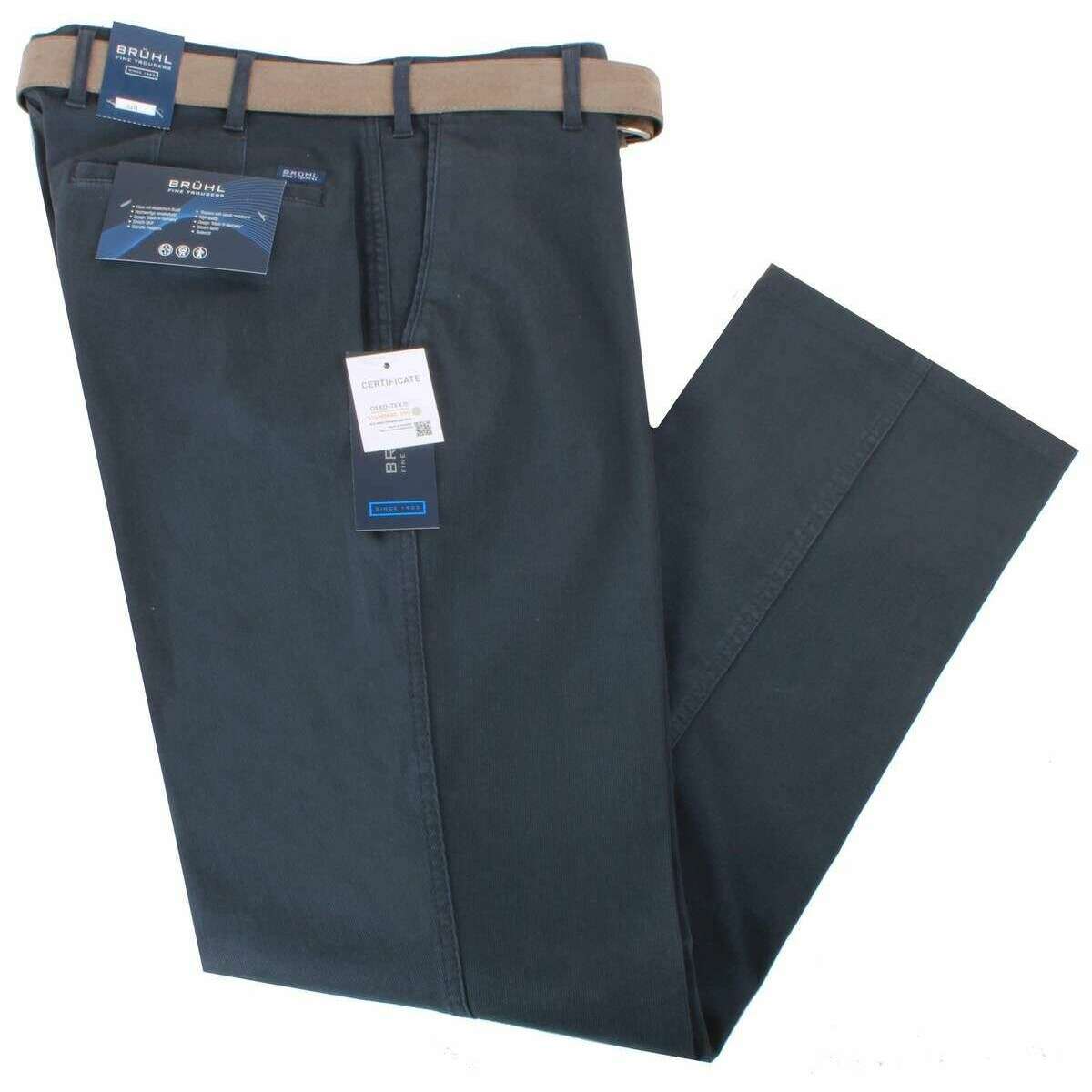 BRUHL Montana Casual Trousers - Dark Blue - Image 2
