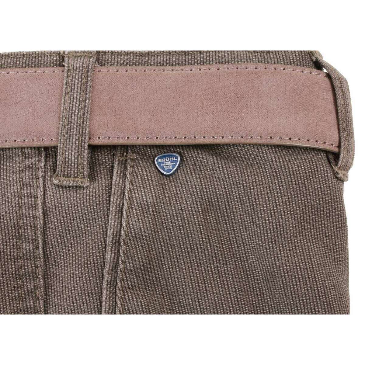 BRUHL Montana Casual Trousers - Mid Brown - Image 6