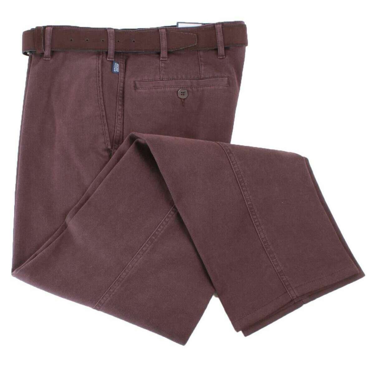 BRUHL Montana Casual Trousers - Red - Image 3