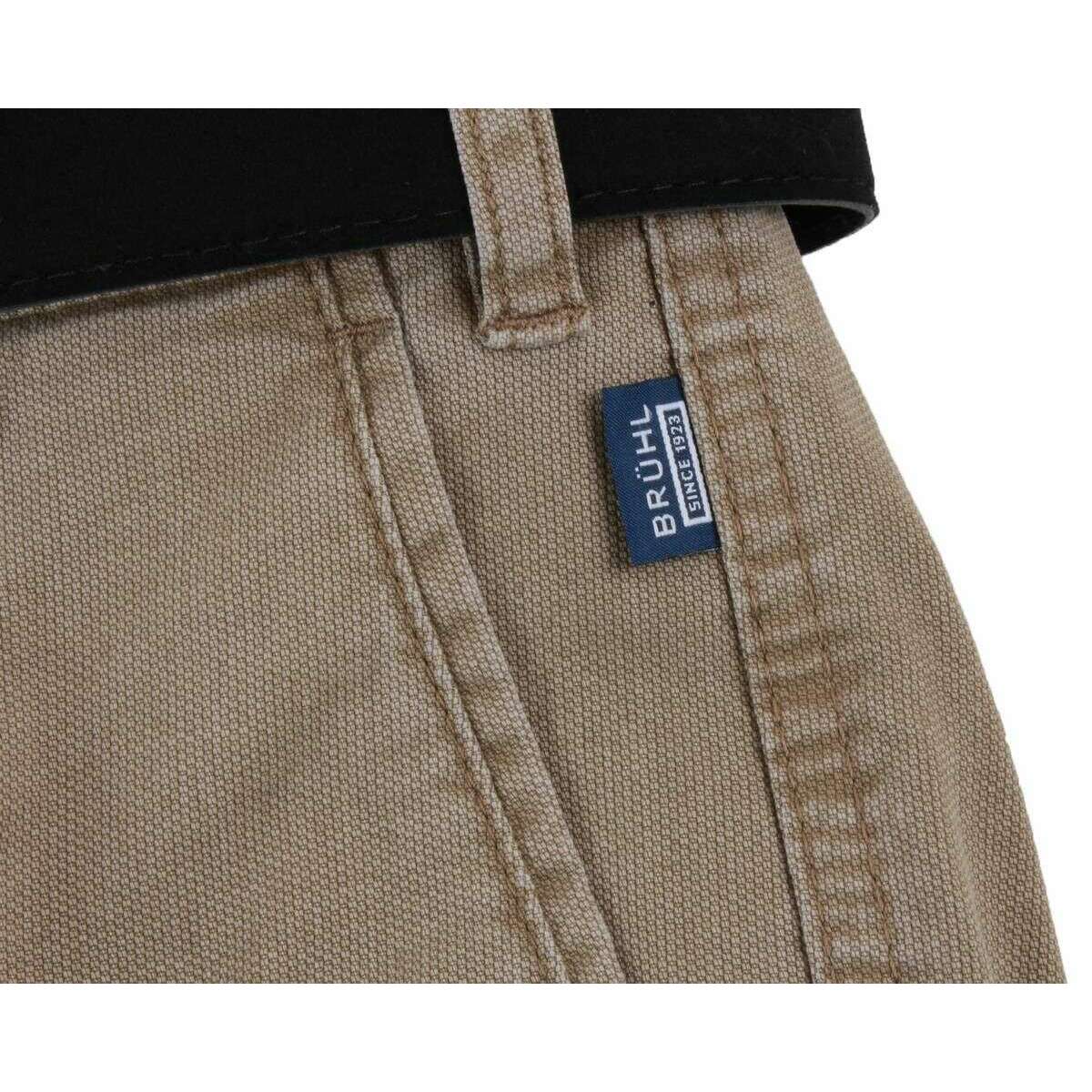 BRUHL Montana Micro Structure Chinos - Putty Beige - Image 6