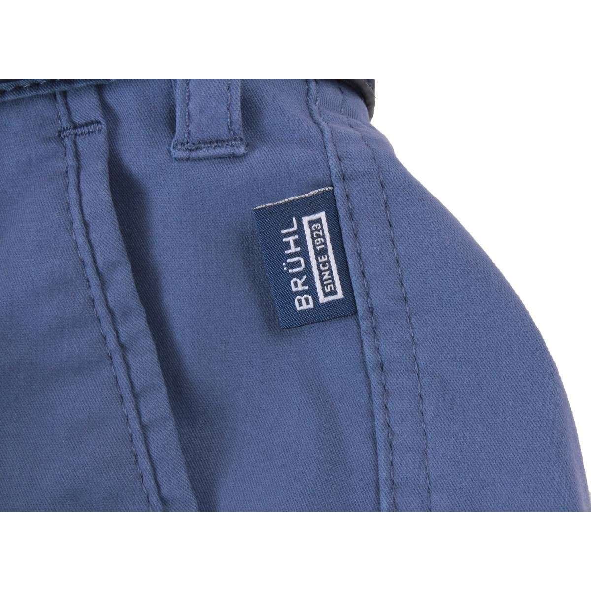 BRUHL Montana Micro Twill Stretch Lightweight Chinos - Blue - Image 7