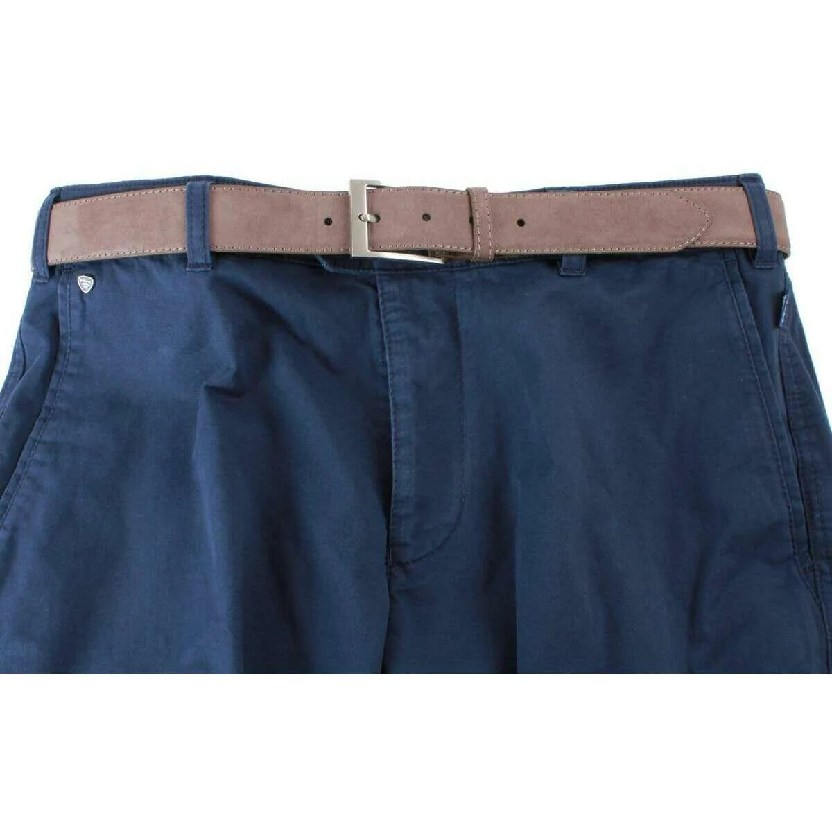 BRUHL Montana Nanotec Gabardine Stretch Chinos - Dark Blue - Image 5