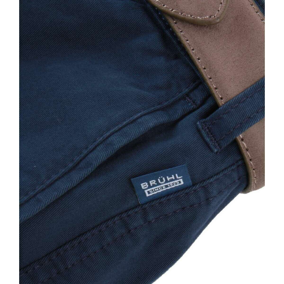 BRUHL Montana Nanotec Gabardine Stretch Chinos - Dark Blue - Image 6
