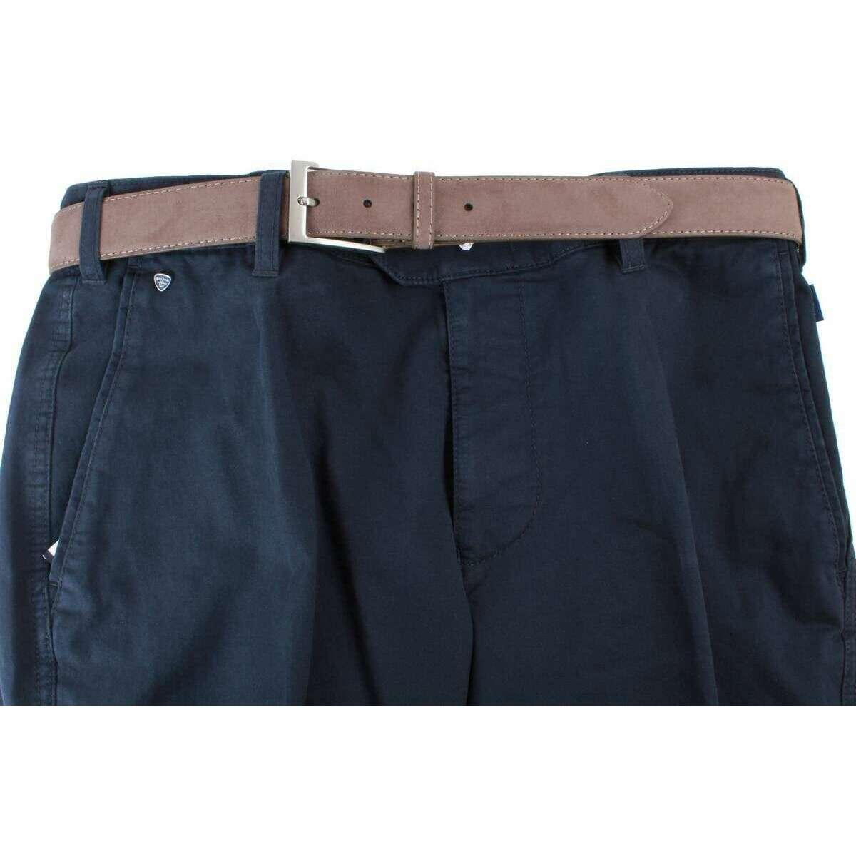 BRUHL Montana Nanotec Gabardine Stretch Chinos - Marine Navy - Image 5