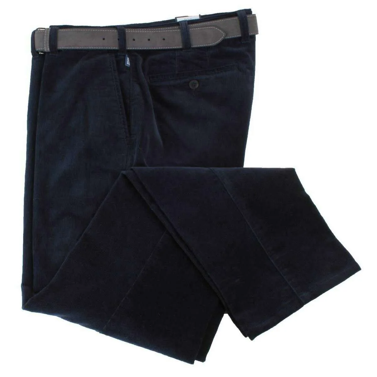 BRUHL Parma B Fine Cord Trousers - Blue - Image 3