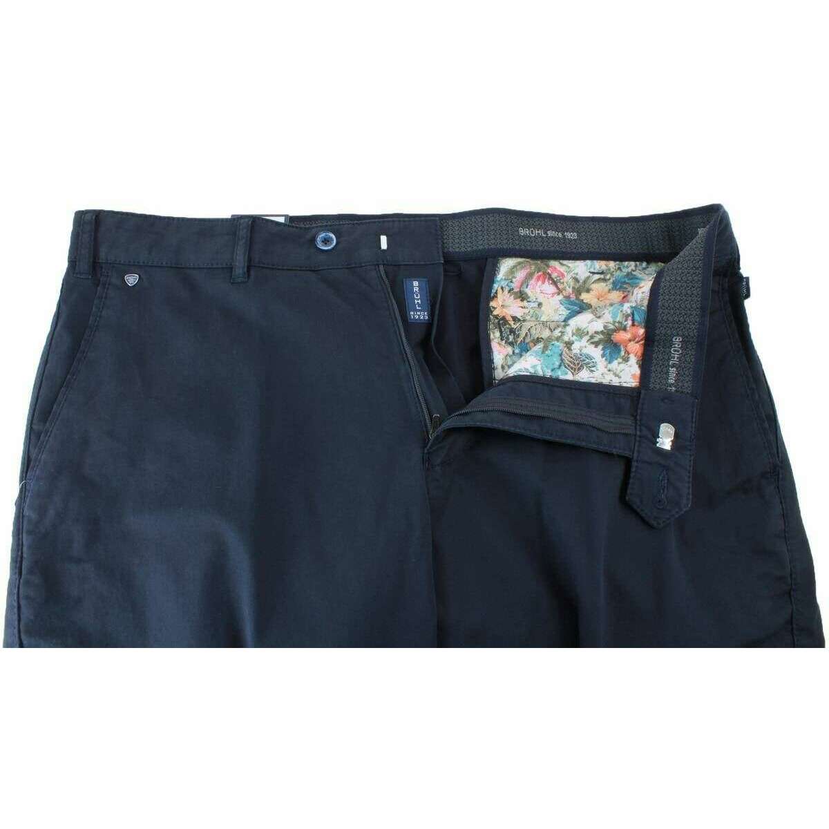 BRUHL Parma B Mover High Stretch Chinos - Marine Navy - Image 4