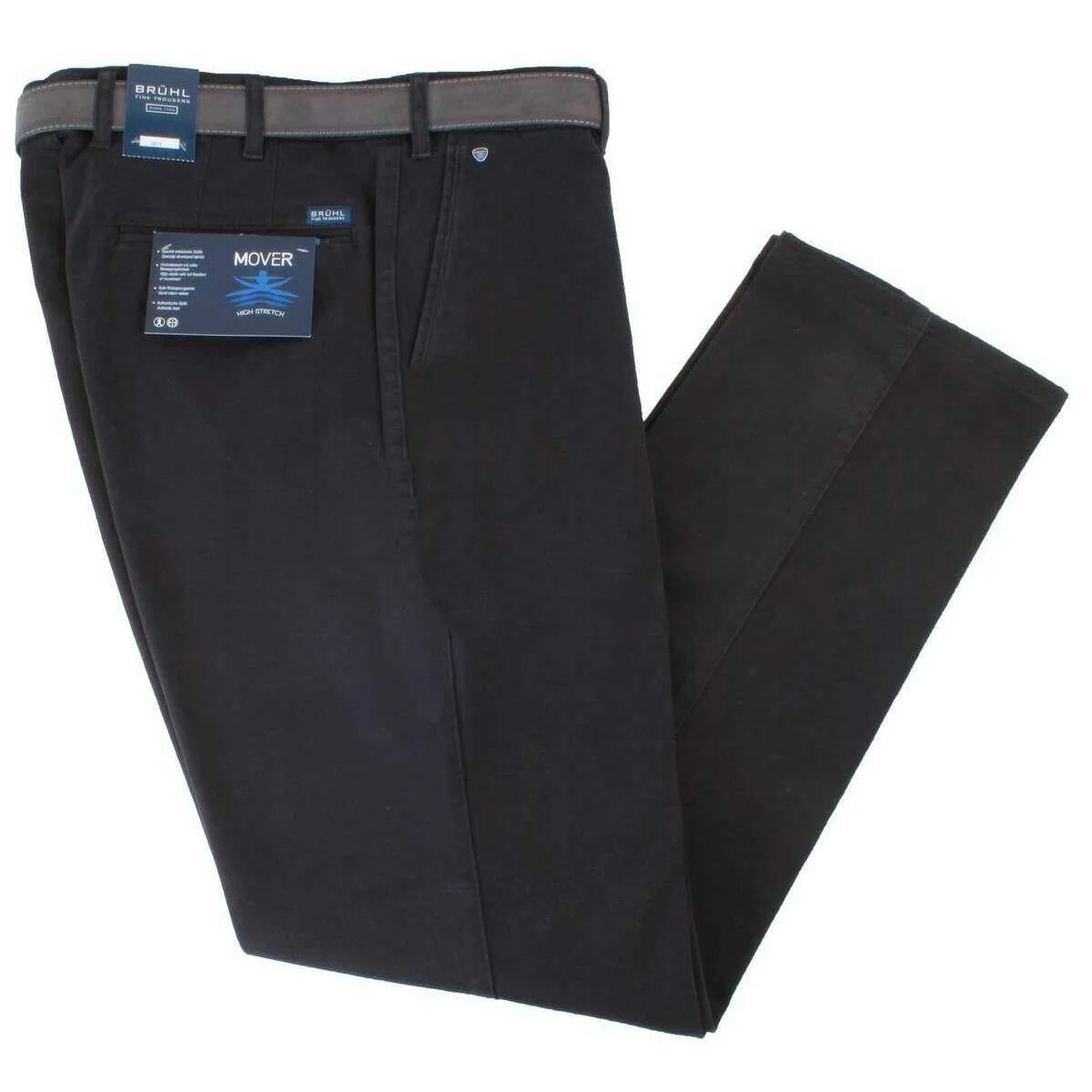 BRUHL Parma B Mover High Stretch Chinos - Marine Navy - Image 2
