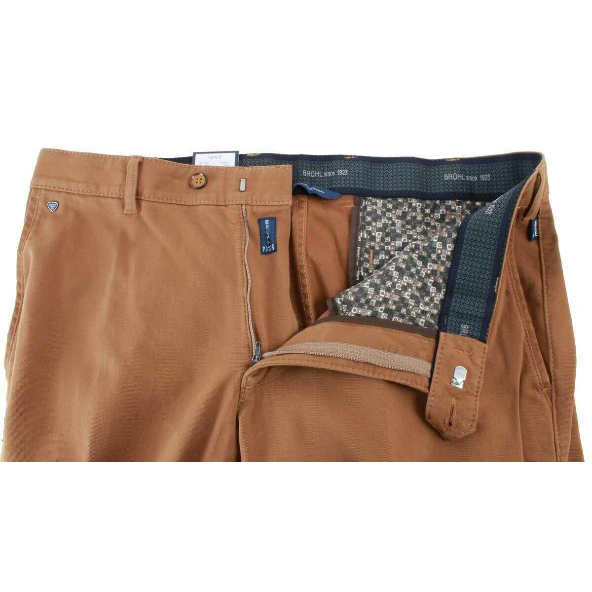 BRUHL Parma B Mover High Stretch Chinos - Sand Beige - Image 4