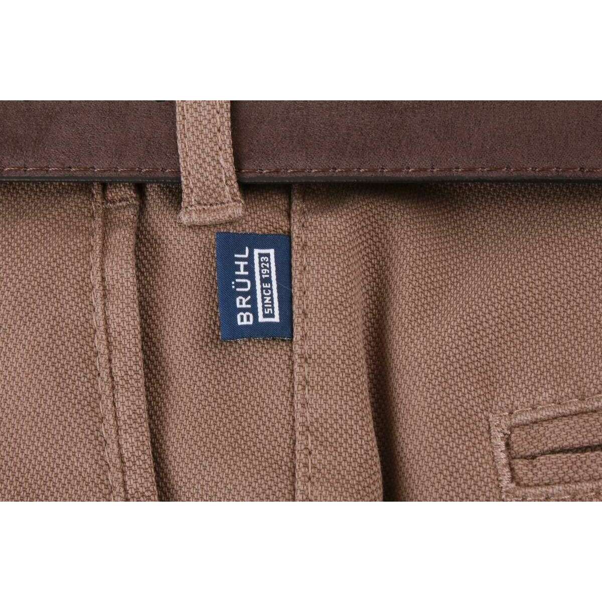 BRUHL Parma B Mover High Stretch Peached Chinos - Putty Brown - Image 6
