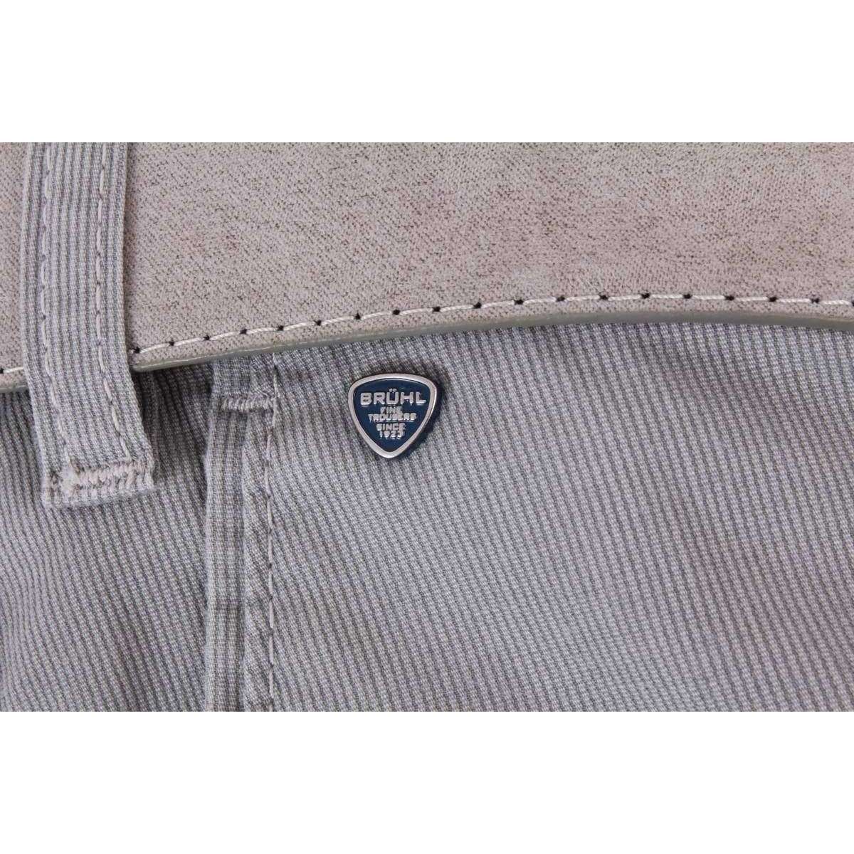 BRUHL Parma B Textured Cotton Chinos - Grey - Image 6