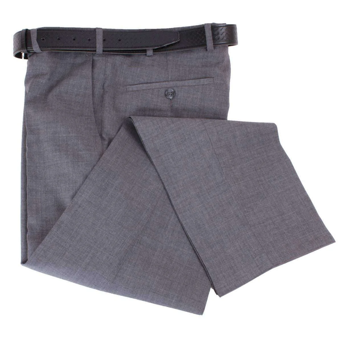 BRUHL Robert Lightweight Wool Mix Smart Trousers - Anthracite Grey - Image 3