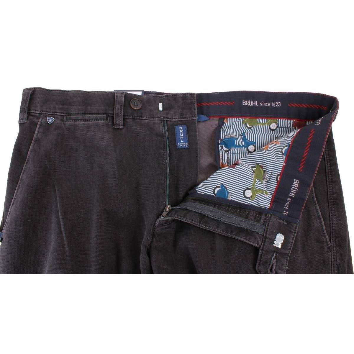 BRUHL Venice B Turn Autumn Weight Chinos - Anthracite Grey - Image 4