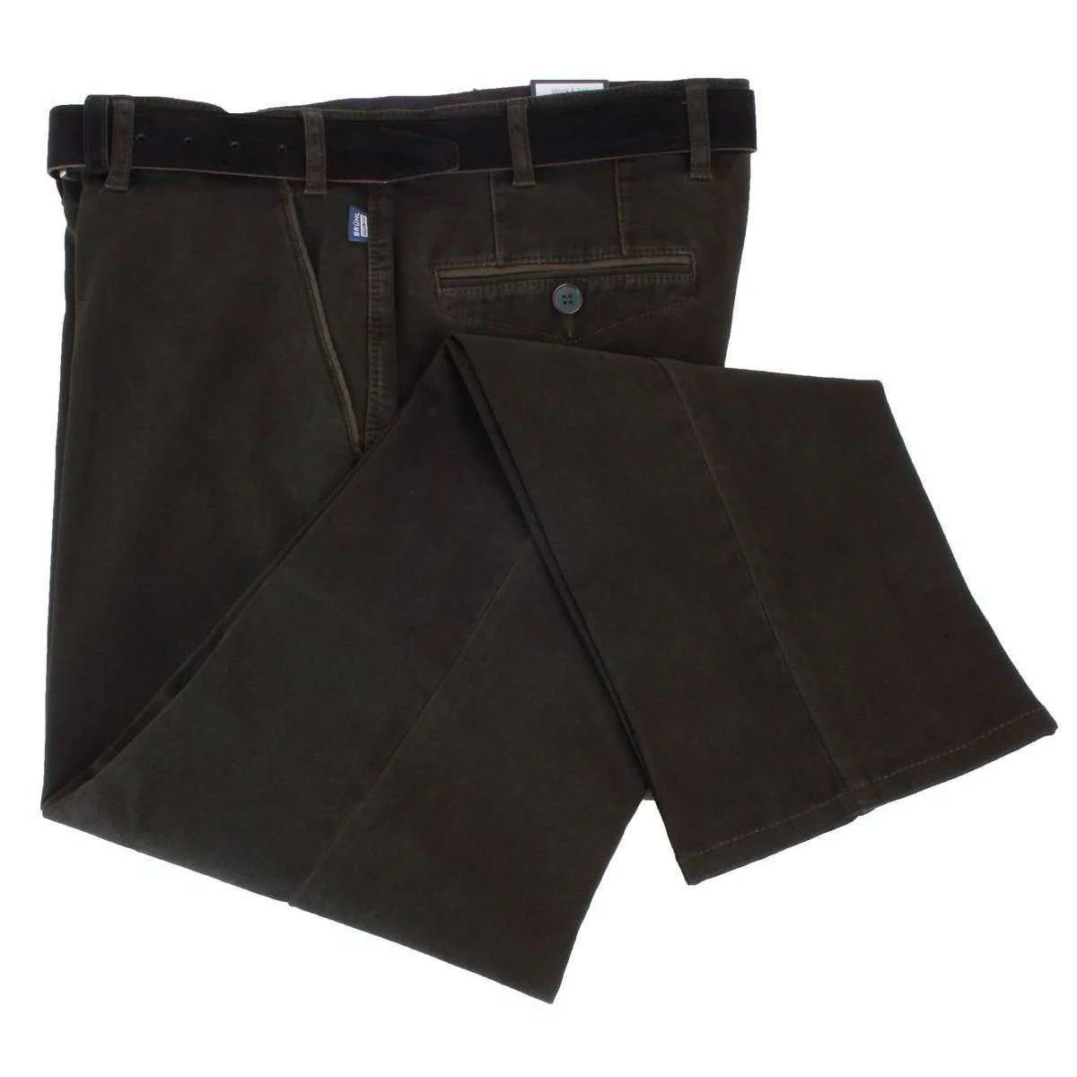 BRUHL Venice B Turn Autumn Weight Chinos - Khaki - Image 3