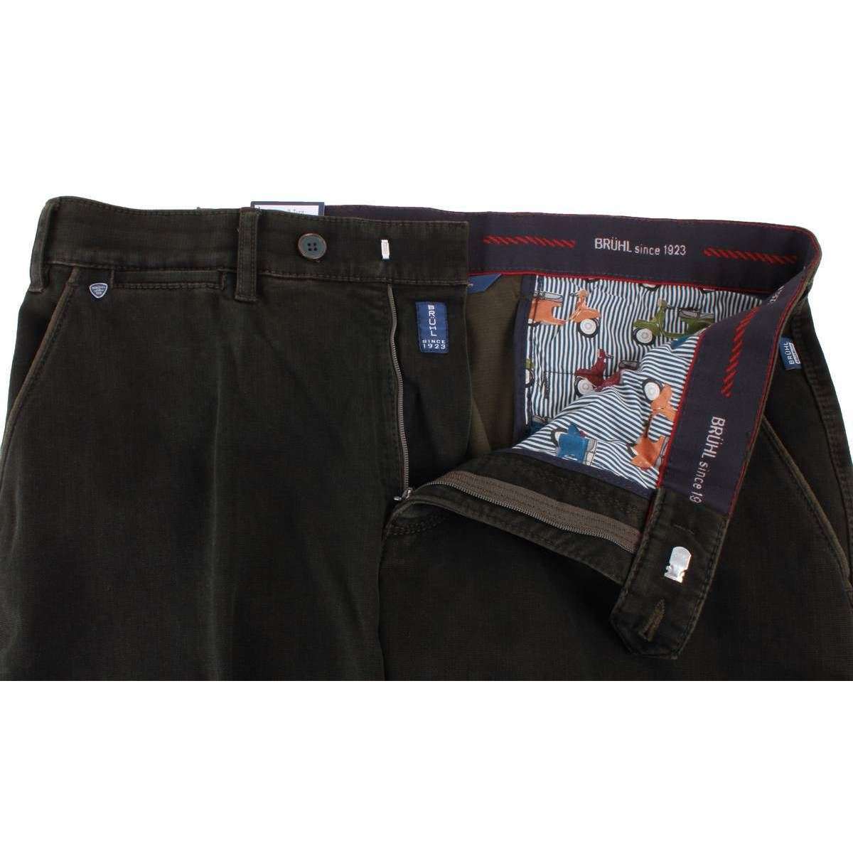 BRUHL Venice B Turn Autumn Weight Chinos - Khaki - Image 4