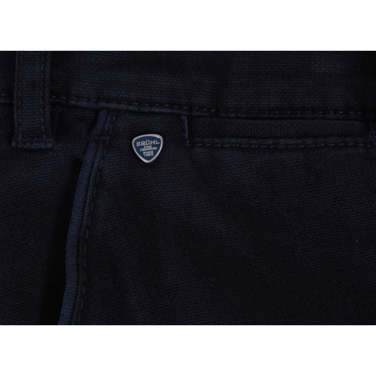 BRUHL Venice B Turn Autumn Weight Chinos - Marine Navy - Image 6