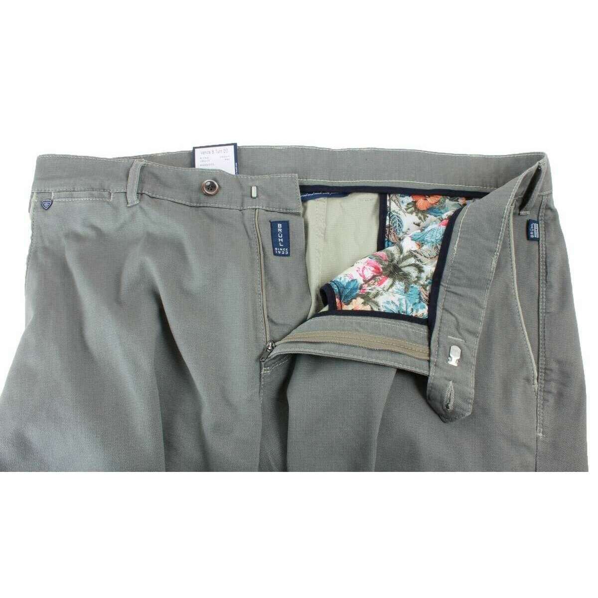 BRUHL Venice B Turn DO Micro Peach Mover High Stretch Chinos - Olive - Image 4