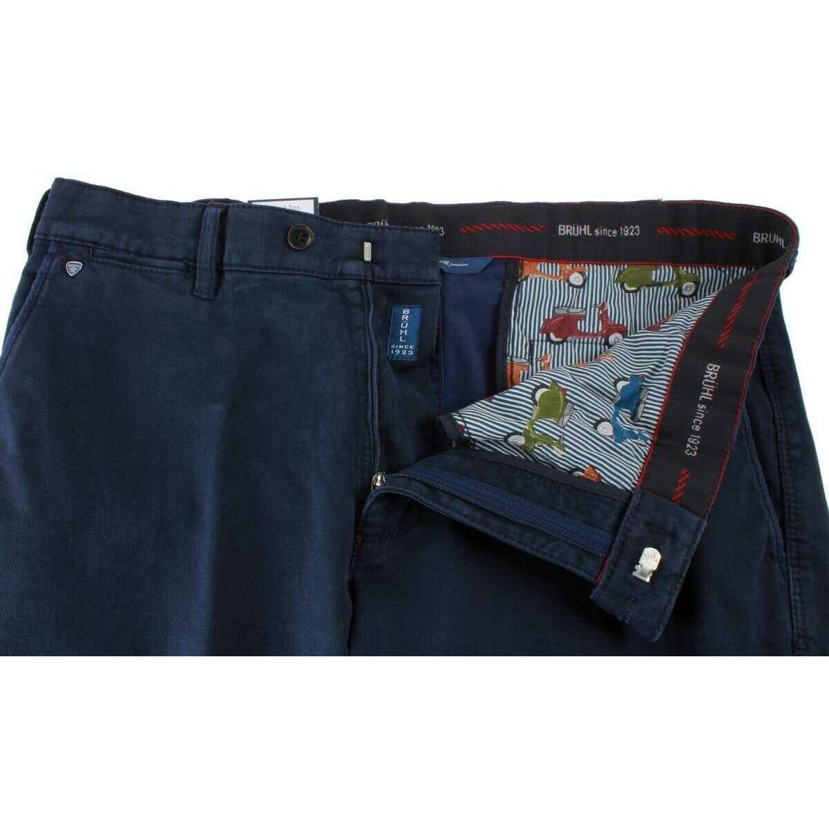 BRUHL Venice B Turn Trousers - Dark Blue - Image 3