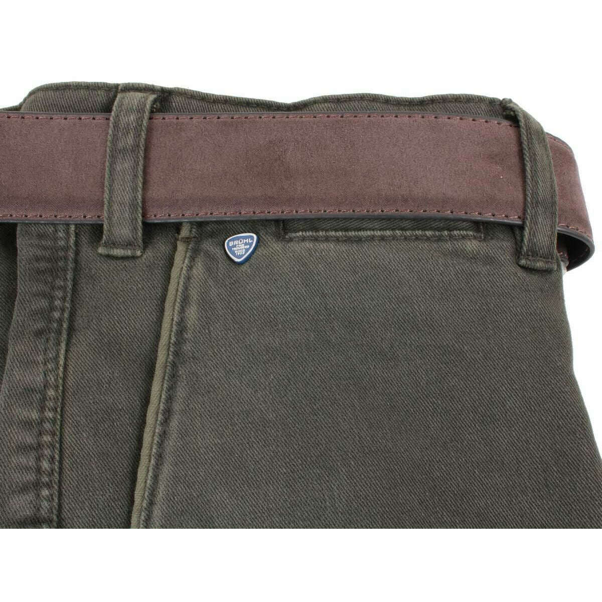 BRUHL Venice B Turn Trousers - Dark Green - Image 6