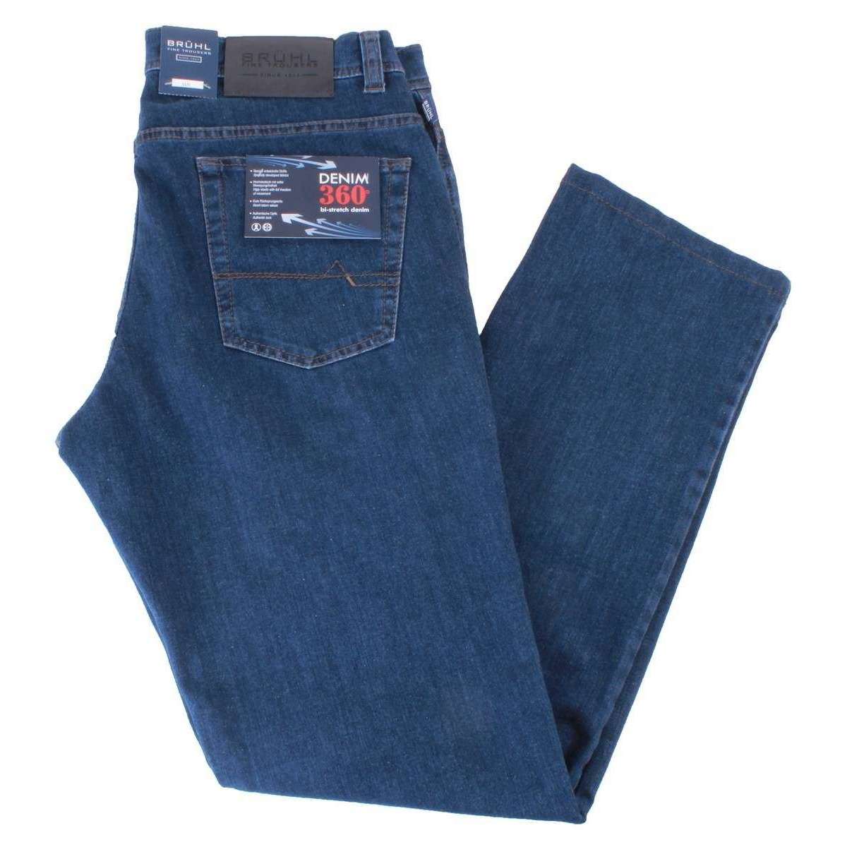BRUHL York DO GB Bi-Stretch Denim Jeans - Mid Blue - Image 2