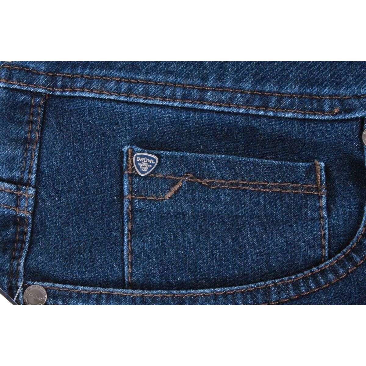 BRUHL York DO GB Bi-Stretch Denim Jeans - Mid Blue - Image 5