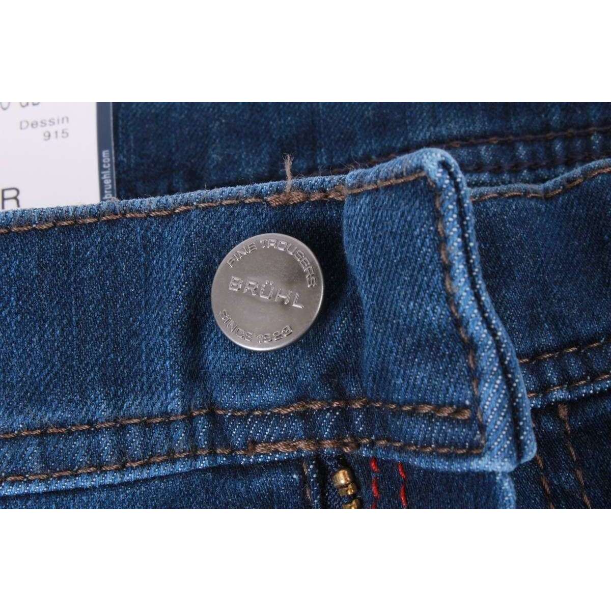 BRUHL York DO GB Bi-Stretch Denim Jeans - Mid Blue - Image 6