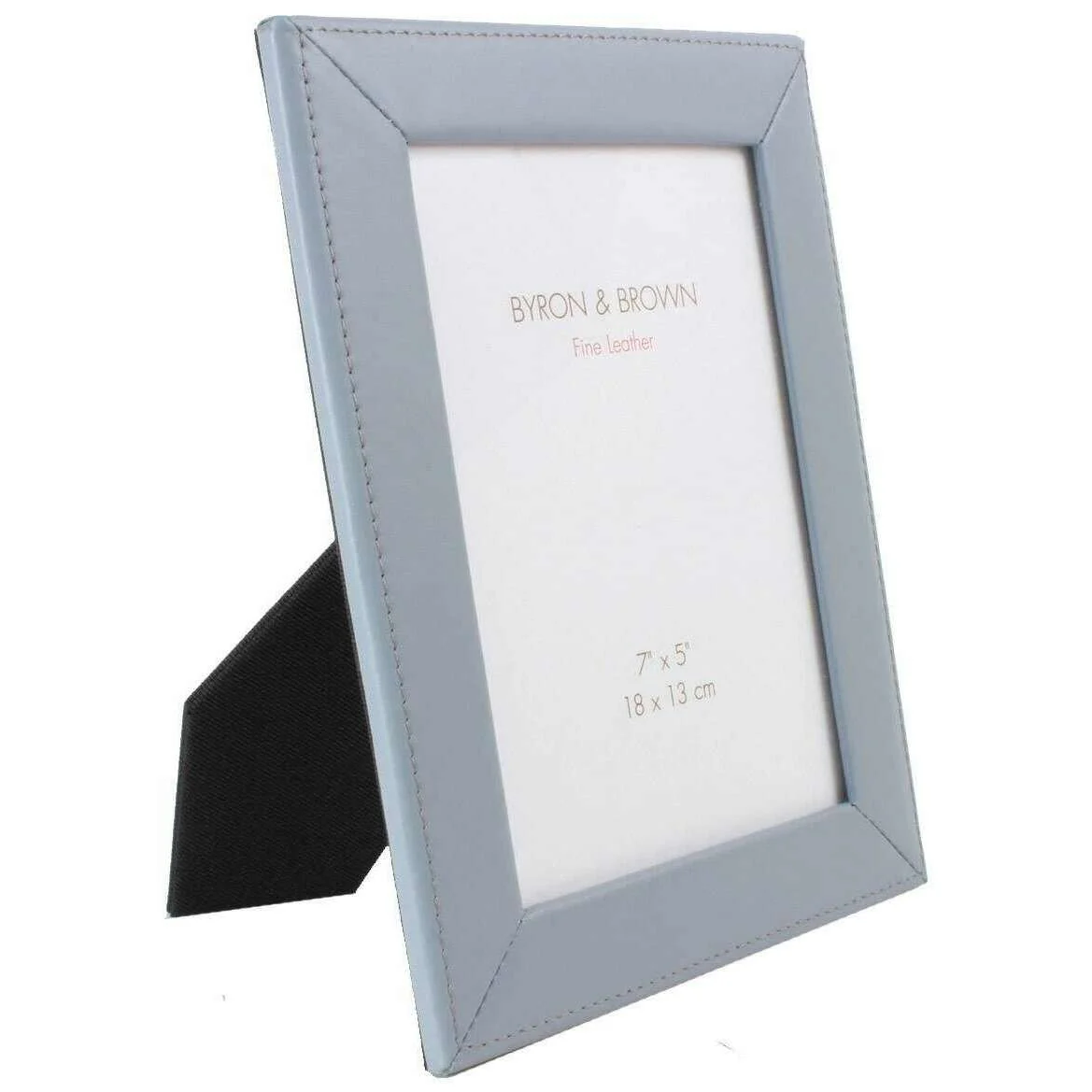 Byron and Brown Slim Classic Nappa Leather 7 x 5 Photo Frame - Powder Blue - Image 3