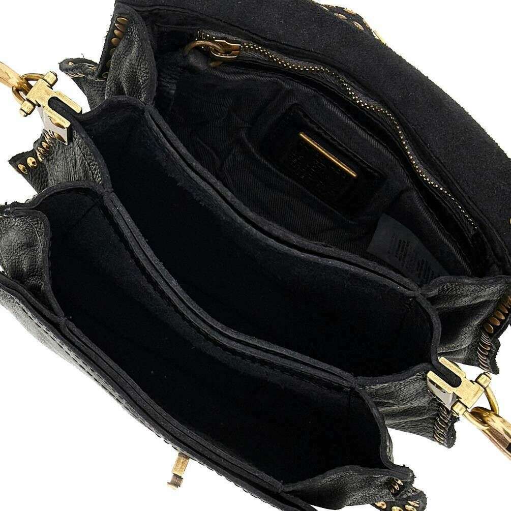 Campomaggi Agnese Stud Crossbody Bag - Black - Image 4