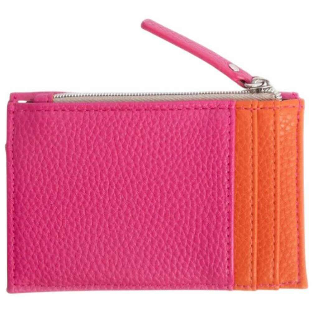 Caroline Gardner Card Holder Coin Purse - Bright Pink/Orange - Image 2