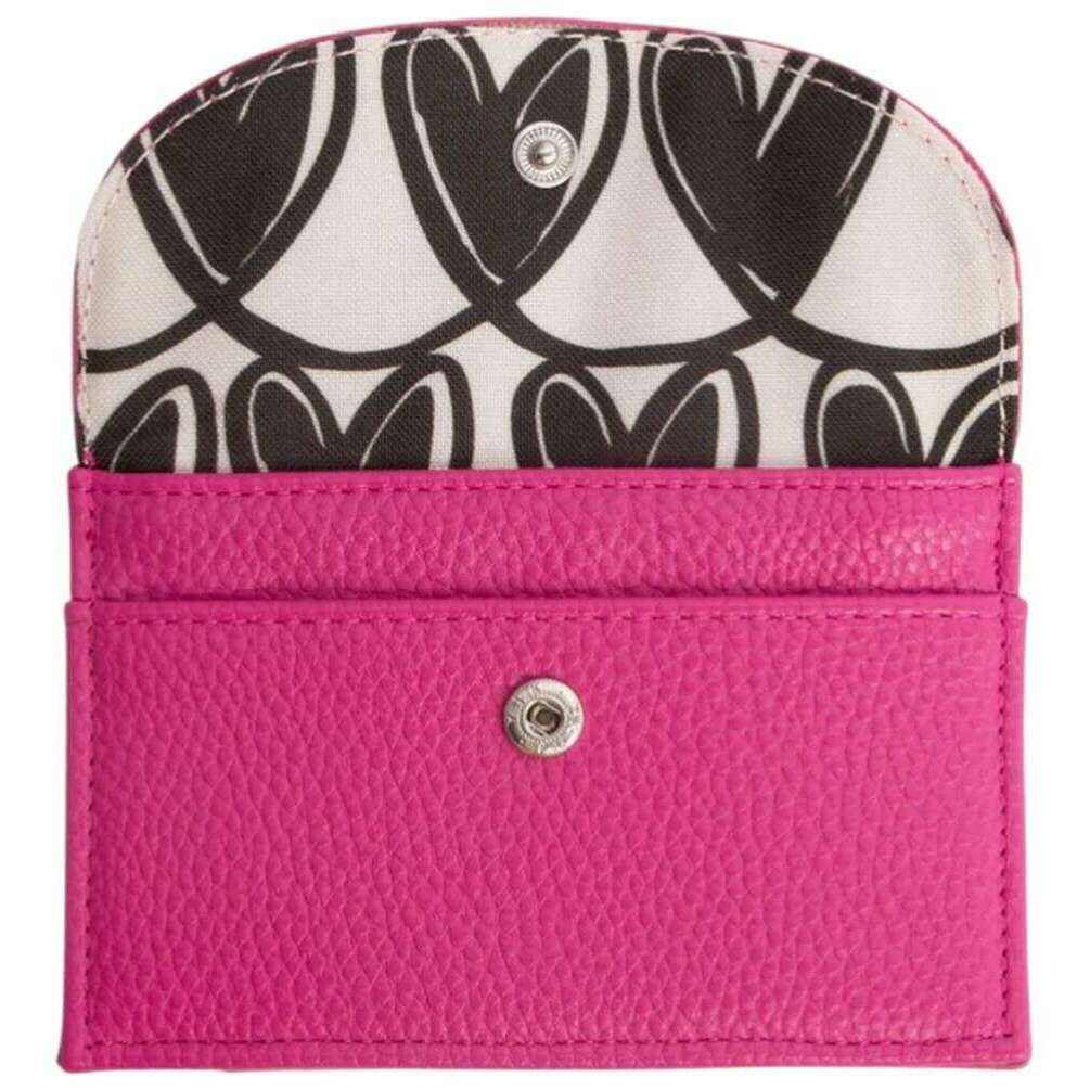 Caroline Gardner Card Holder Coin Purse - Bright Pink/Orange - Image 3