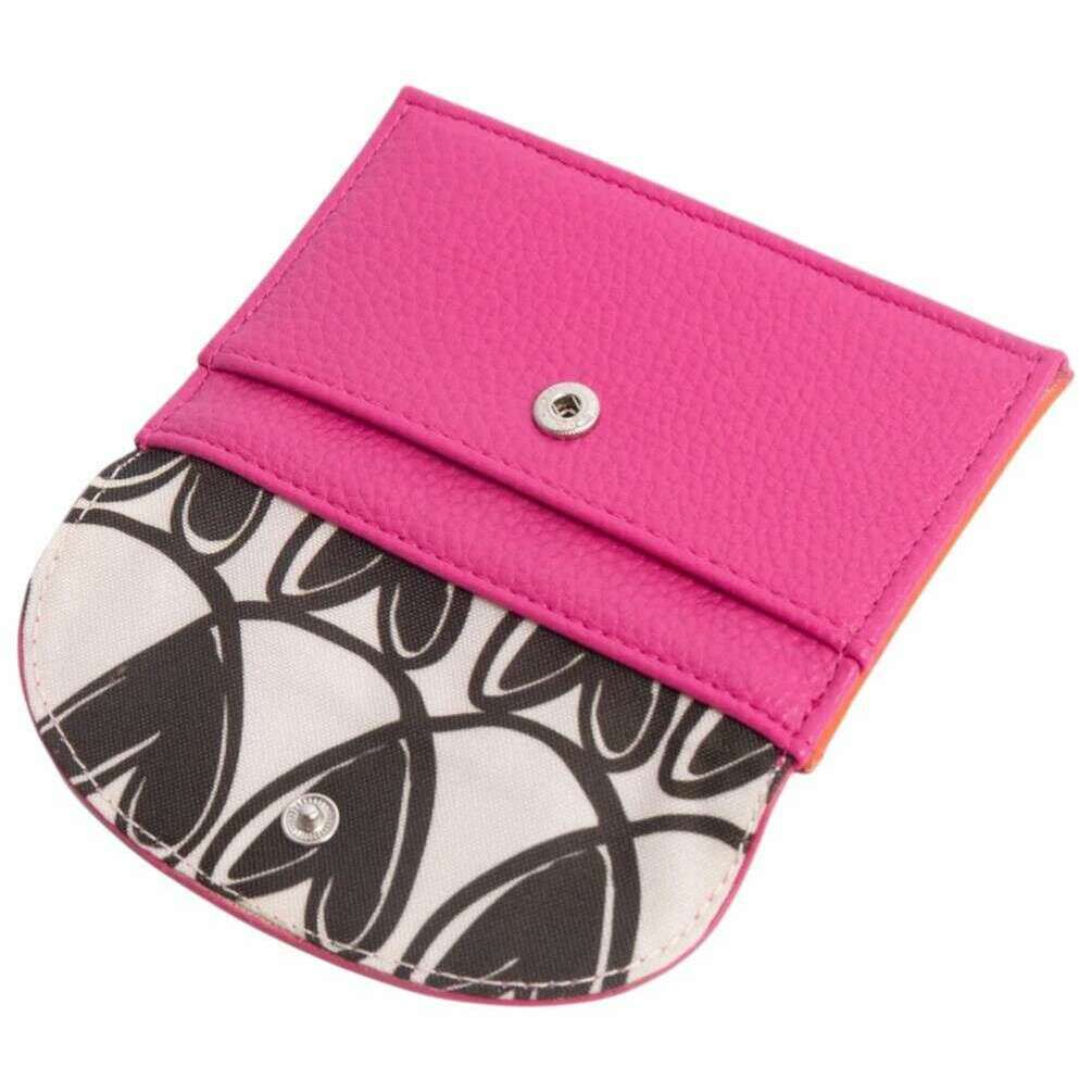 Caroline Gardner Card Holder Coin Purse - Bright Pink/Orange - Image 4