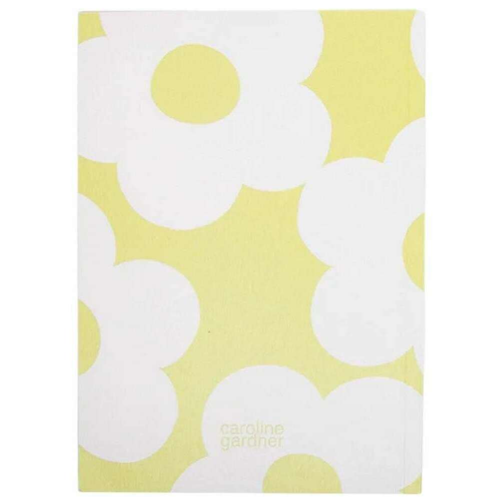 Caroline Gardner Flower A5 Softback Notebook - Green - Image 3