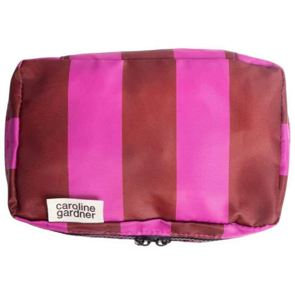 Caroline Gardner Mono Linked Hearts and Stripe Set of 3 Small Packing Cubes - Black/Blue/Pink - Image 3