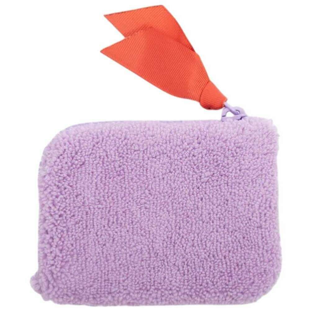Caroline Gardner Towelling Corner Purse - Lilac - Image 2