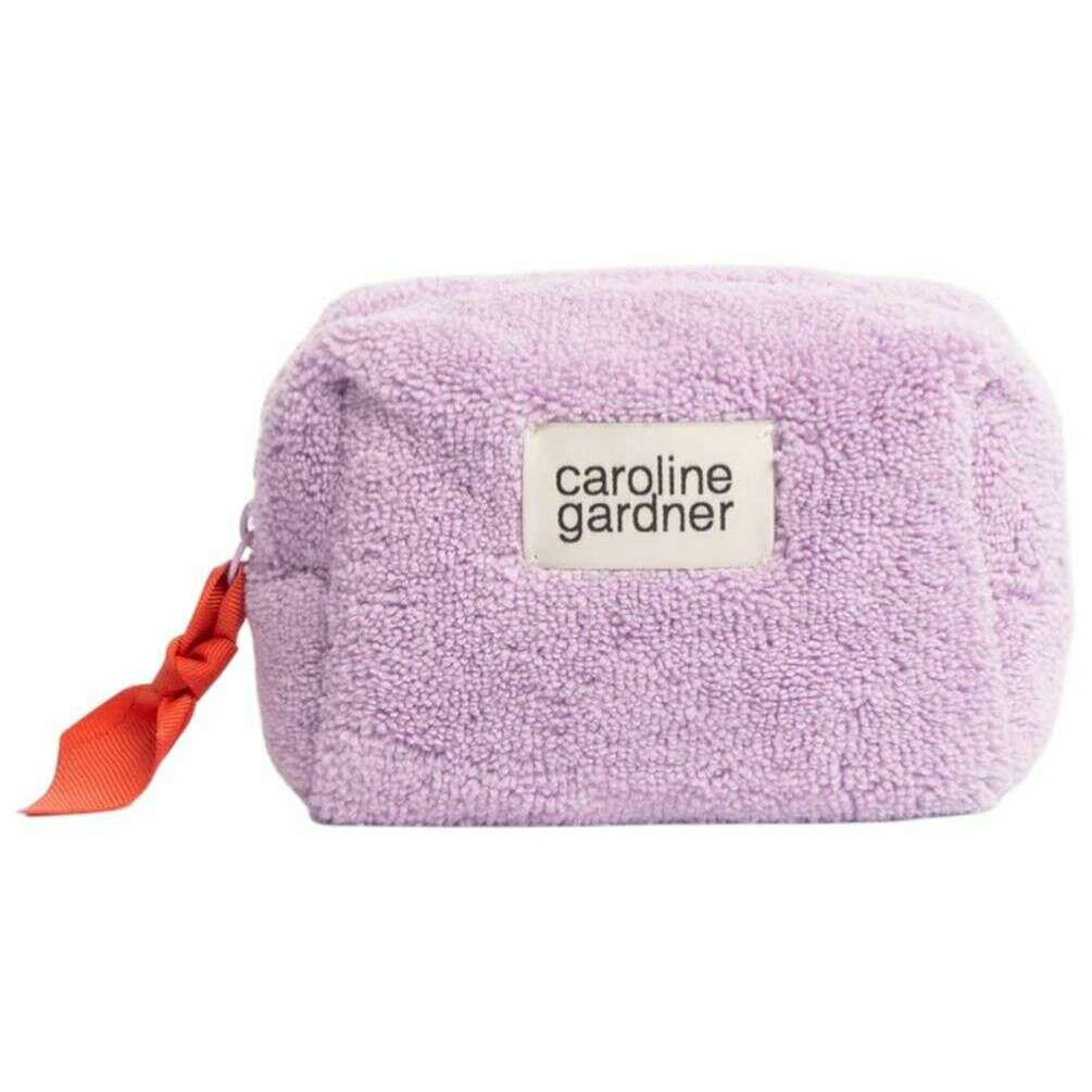 Caroline Gardner Towelling Cube Cosmetic Bag - Lilac