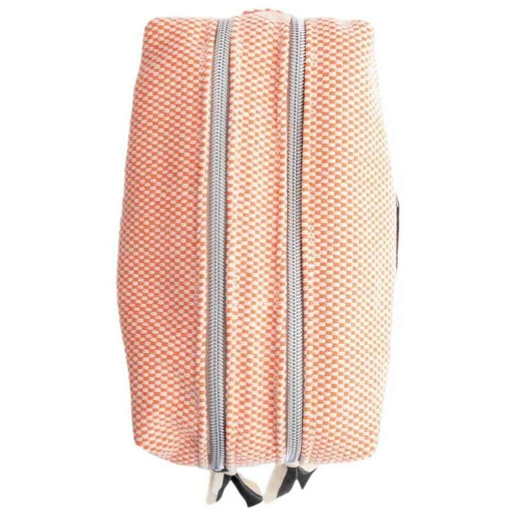Caroline Gardner Woven Large Travel Wash Bag - Orange - Image 4