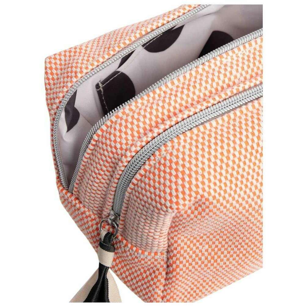 Caroline Gardner Woven Large Travel Wash Bag - Orange - Image 5