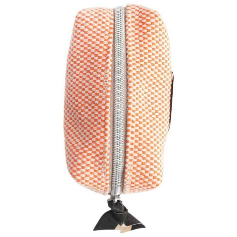 Caroline Gardner Woven Mini Cube Cosmetic Bag - Orange - Image 3