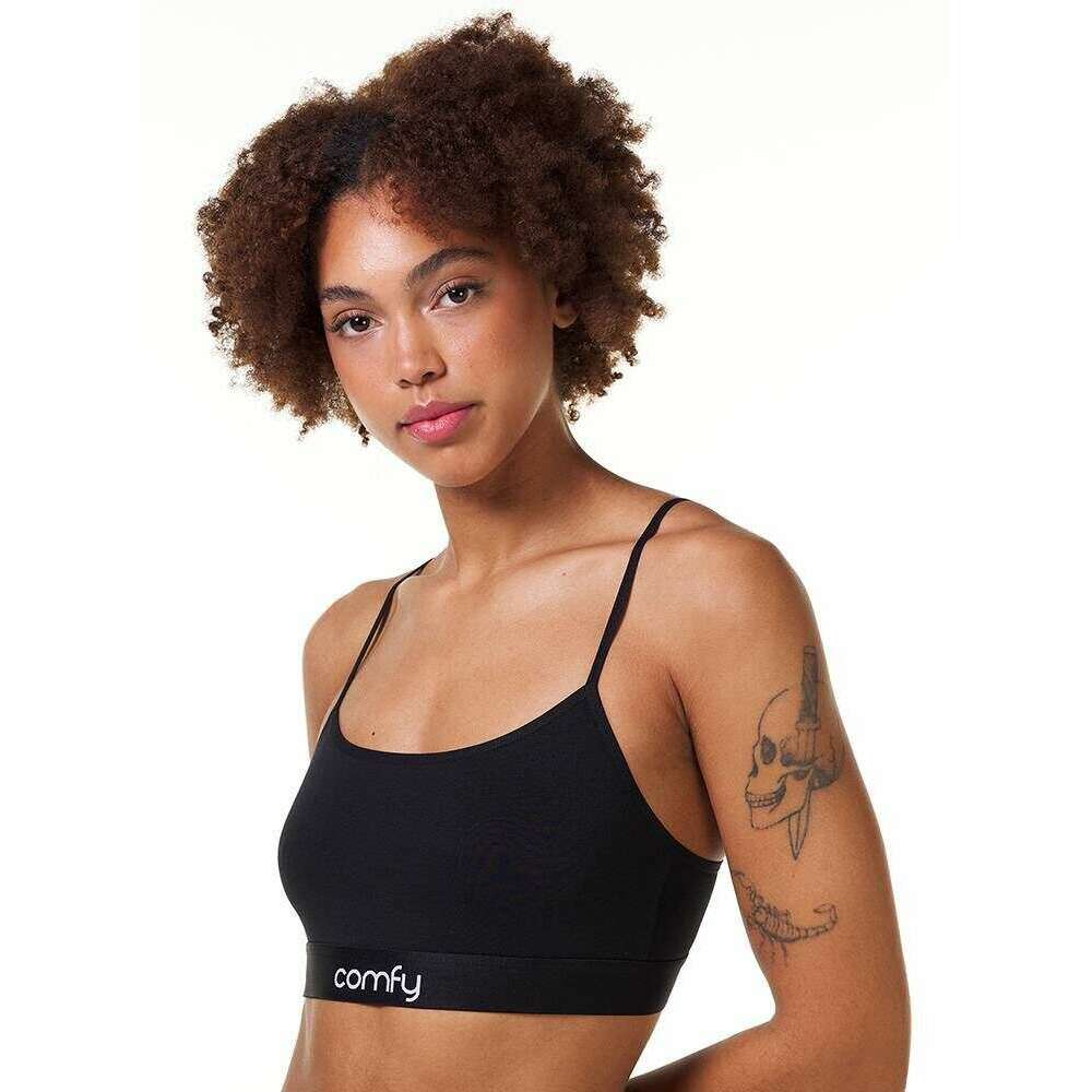 Comfyballs Comfycel Crop Bra - Black - Image 3