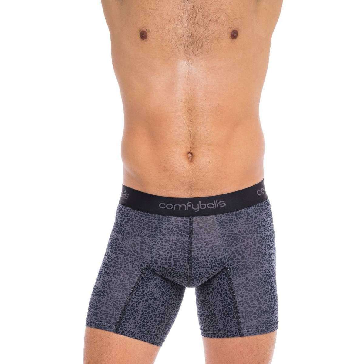 Comfyballs Cotton Long Boxer - Dark Snake Grey - Image 6