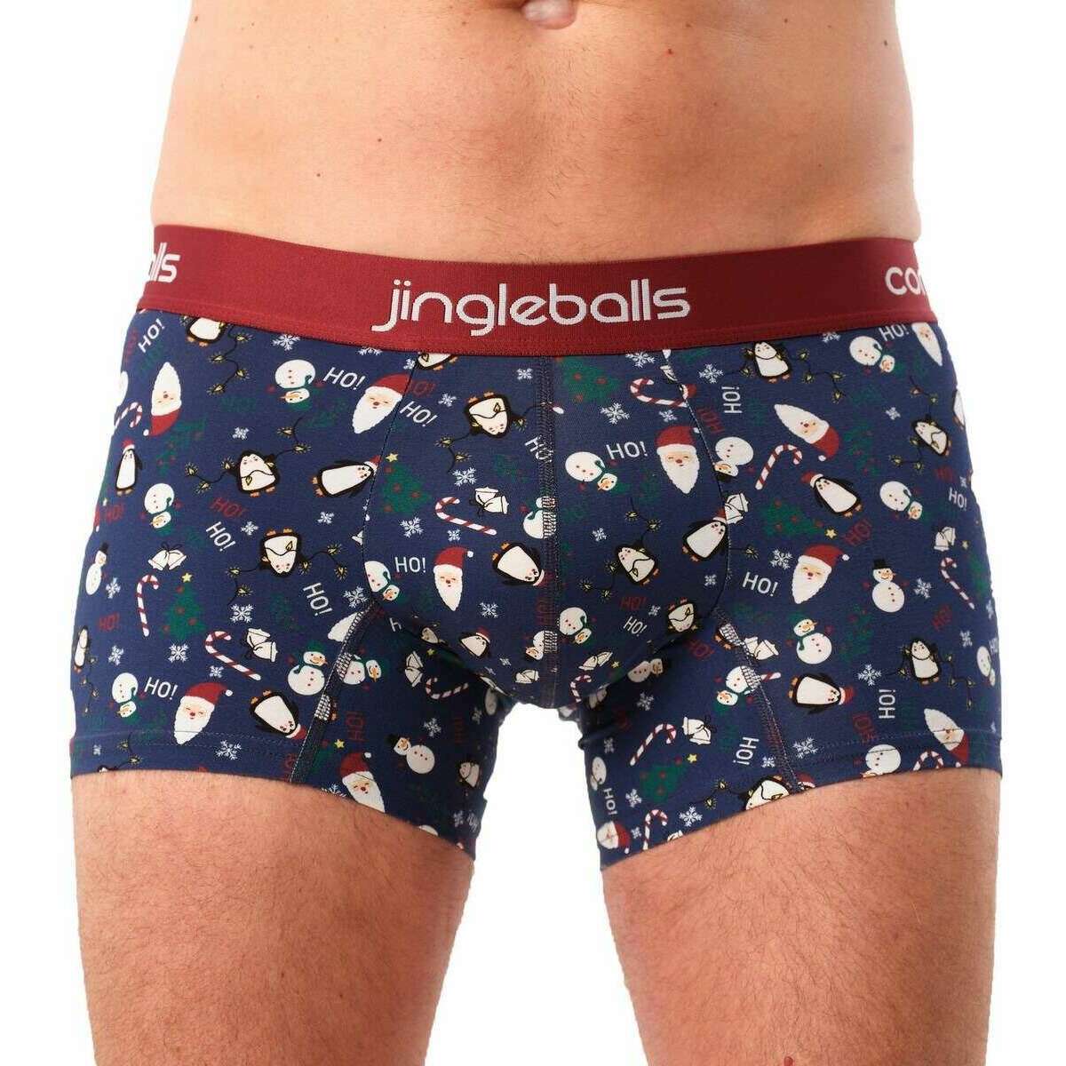 Comfyballs Cotton Regular Boxer - Christmas Blue - Image 2