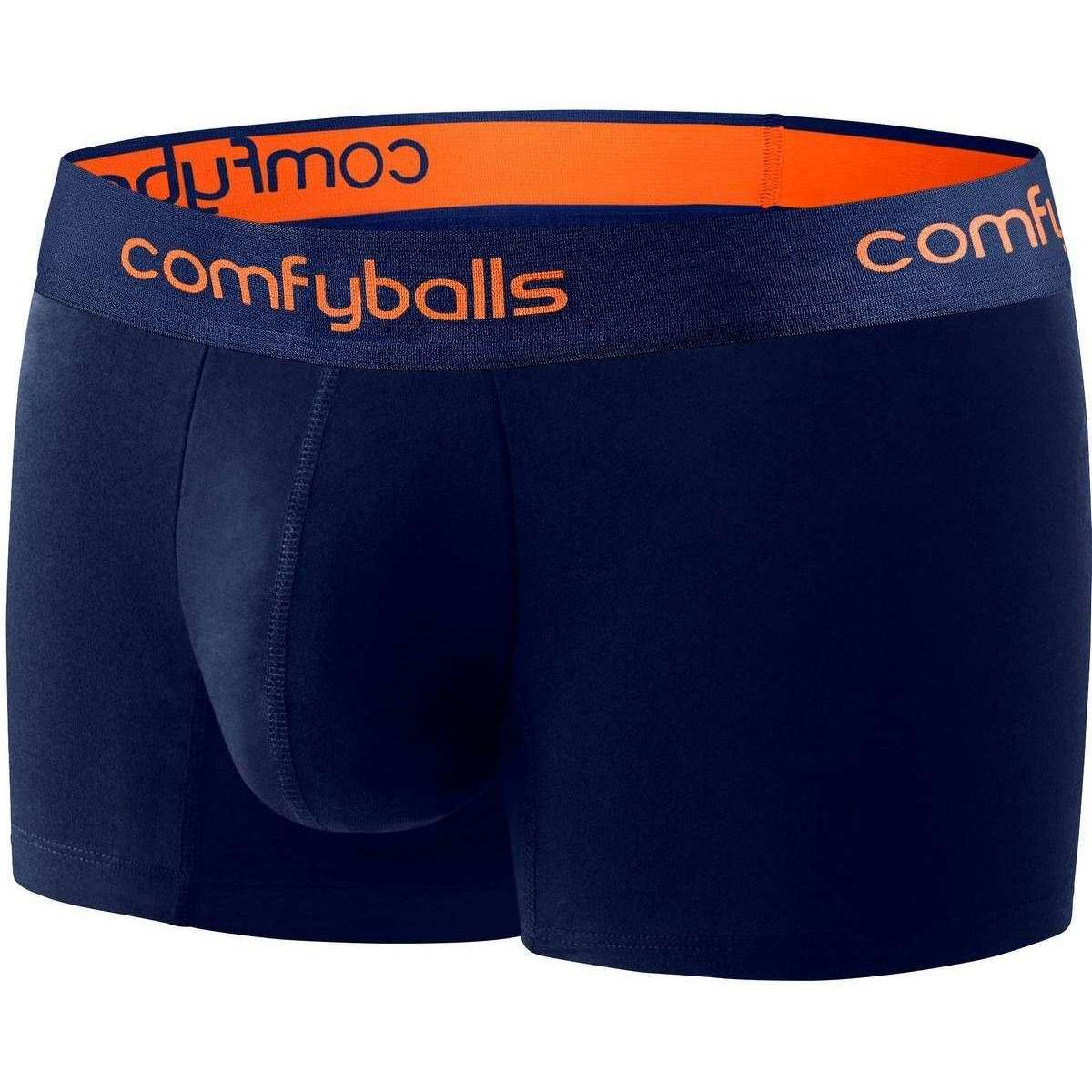 Comfyballs Cotton Regular Boxer - Navy/Tangerine - Image 2