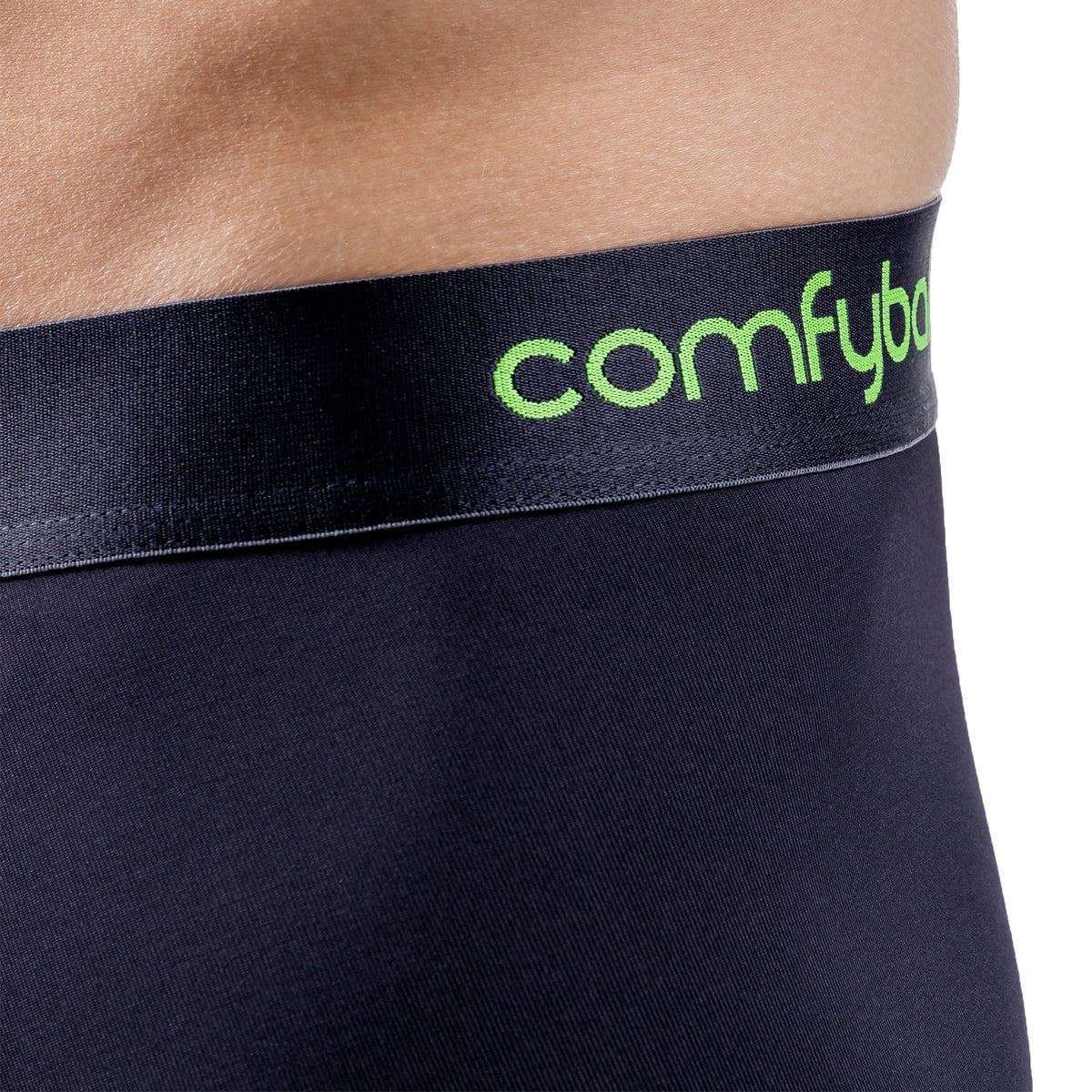 Comfyballs Performance Long Boxer - Charcoal/Viper Green - Image 3