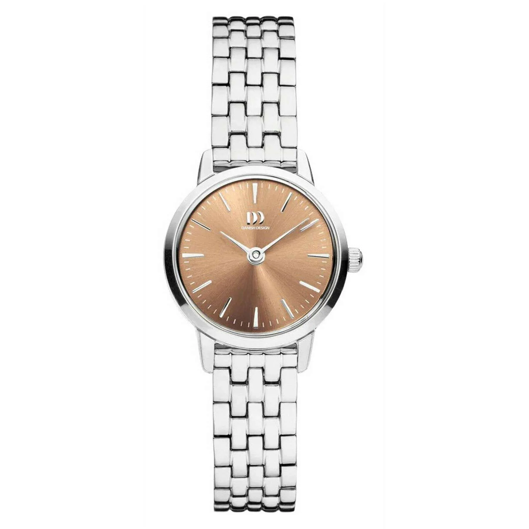 Danish Design Akilia Mini Link Watch - Silver/Hazel Brown