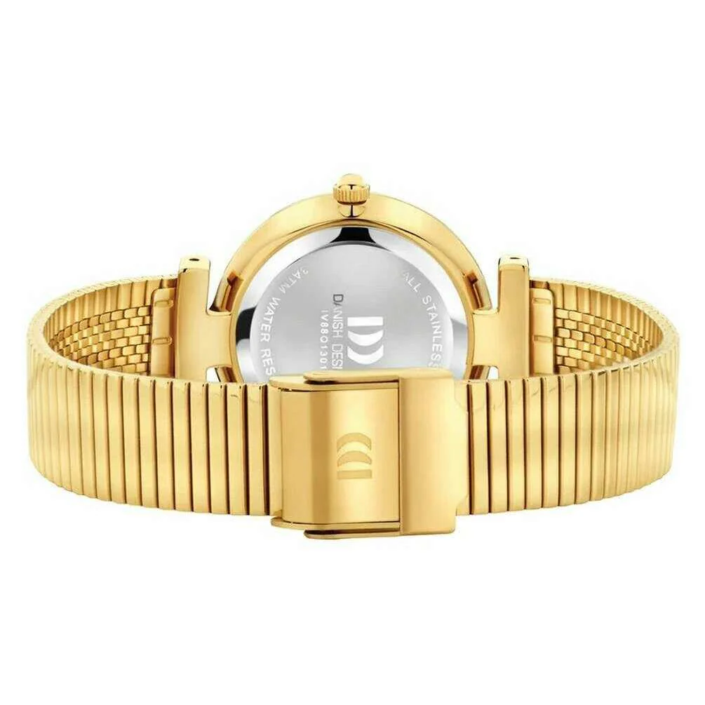 Danish Design Ava Watch - Gold/Hazel Brown - Image 2