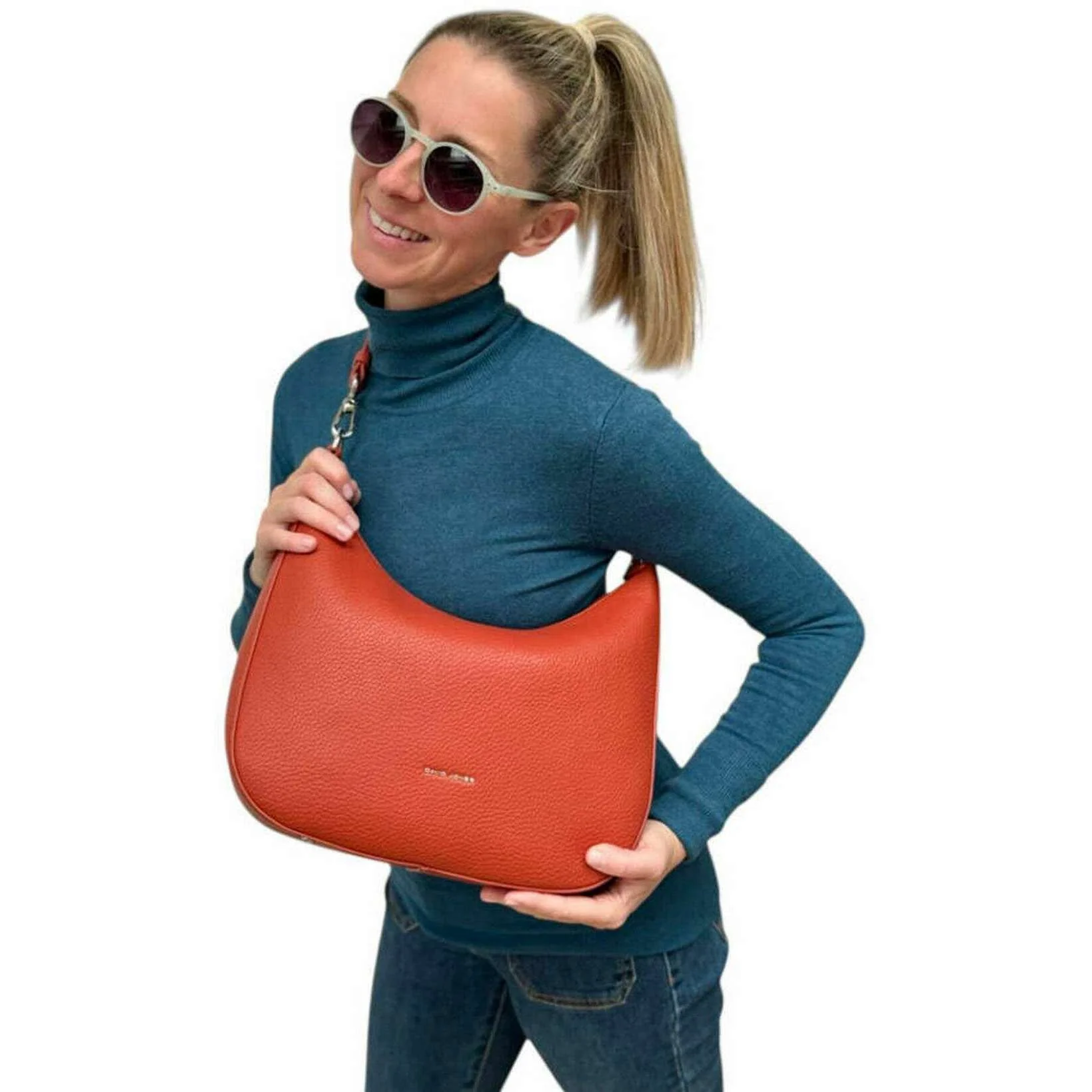 David Jones Large Scoop Shoulder Bag - Burnt Orange - Image 2