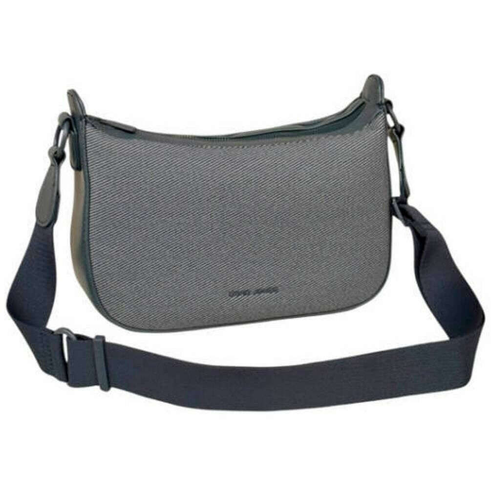David Jones Long Canvas Effect Shoulder Bag - Bering Sea Blue
