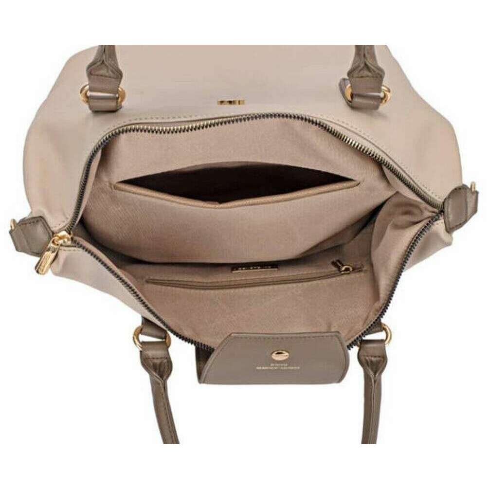David Jones Medium Tab Over Tote Bag - Simply Taupe Beige - Image 2
