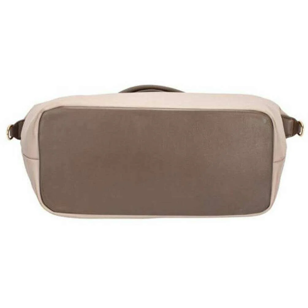 David Jones Medium Tab Over Tote Bag - Simply Taupe Beige - Image 3